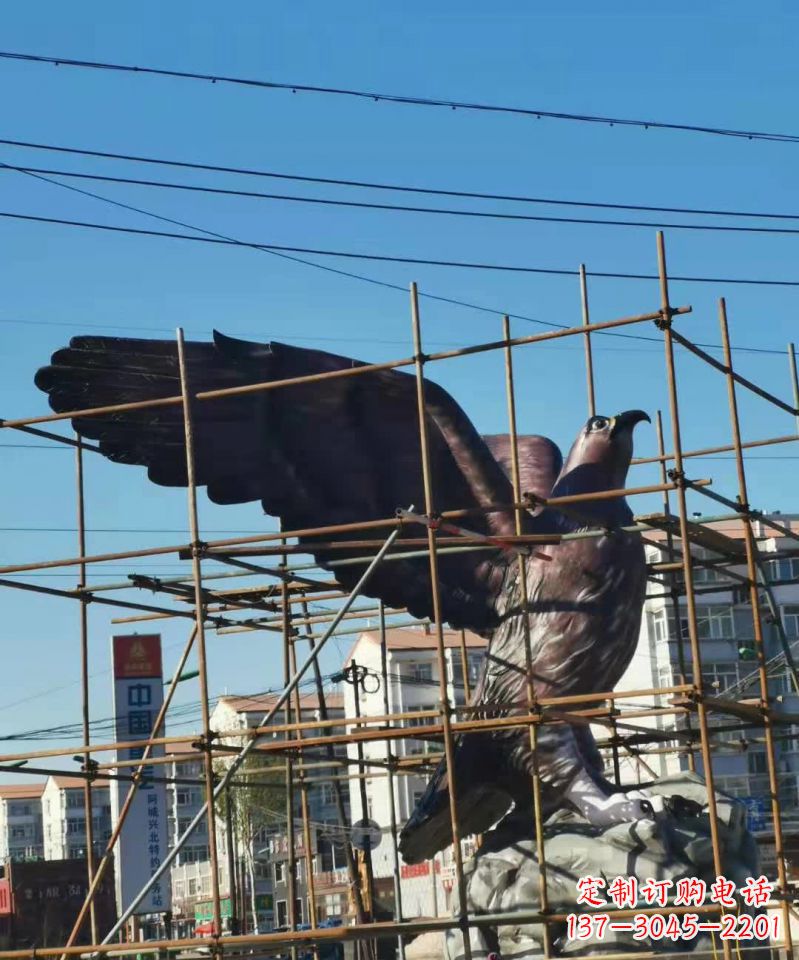 信阳高雅精致精美老鹰铜雕