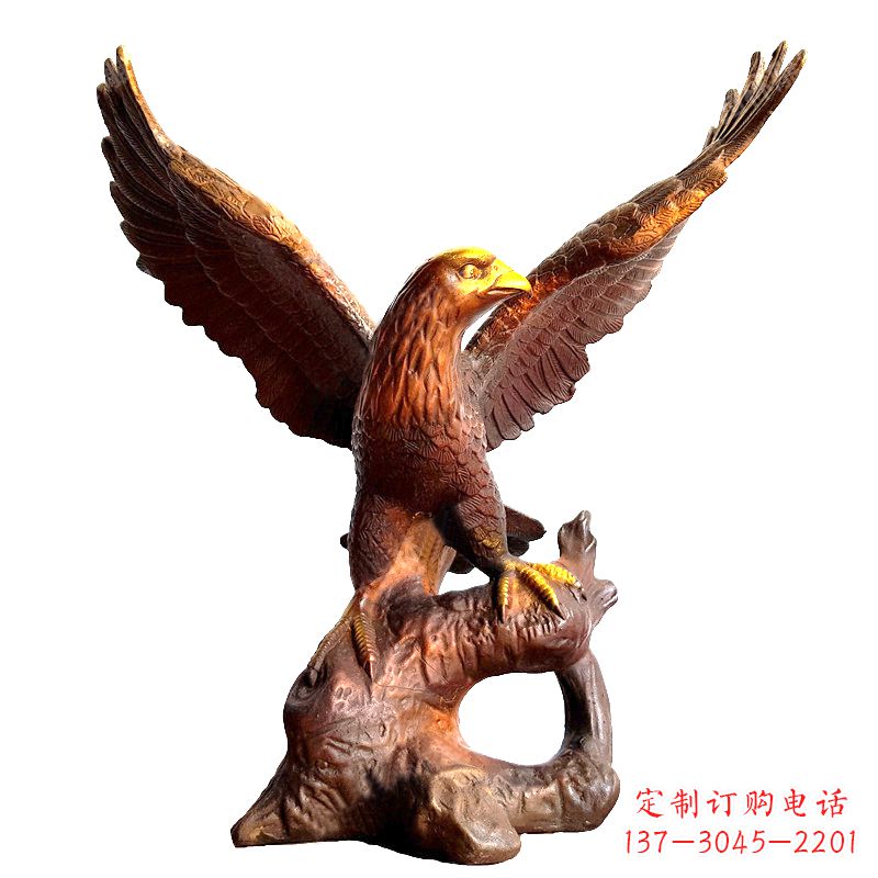 信阳中领雕塑推出的老鹰展翅铜雕绝对是一件可以…
