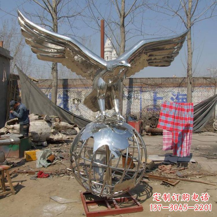 信阳复古经典不锈钢地球雕塑