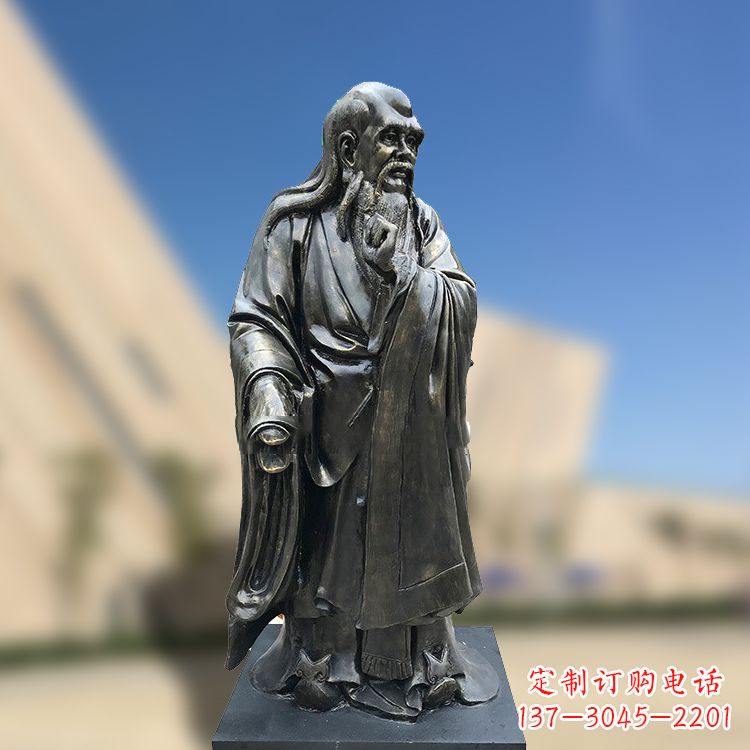 信阳精美老子雕像,体现哲学思考之美