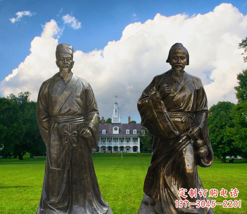 信阳传承古代名人——华佗雕塑