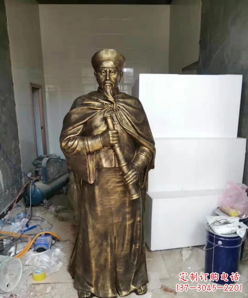 信阳荣耀中国历史人物——林则徐铜雕