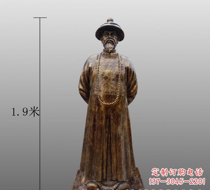 信阳为您量身定制林则徐铜雕像