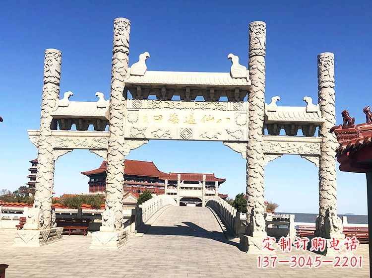 信阳临夏石雕牌坊—打造国风精美雕塑