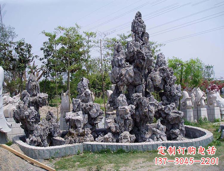 信阳用心雕刻,灵璧石奇石假山雕塑
