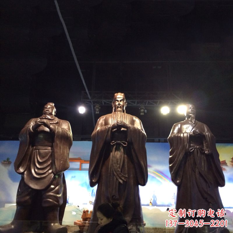 信阳经典绝版,古代风靡,桃园三结义关羽雕塑