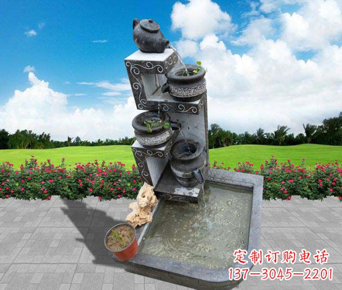 信阳极具特色的水槽雕塑