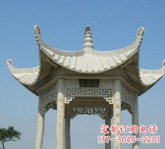 信阳领雕塑-凉亭石雕定制厂家