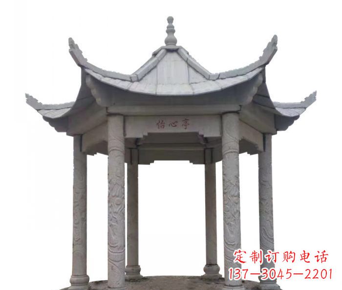 信阳精美凉亭石雕–精细雕刻制作精致的艺术品