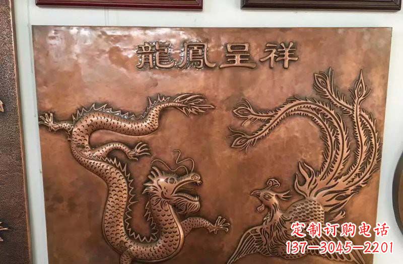 信阳中领雕塑|传统铜雕龙凤精美雕塑
