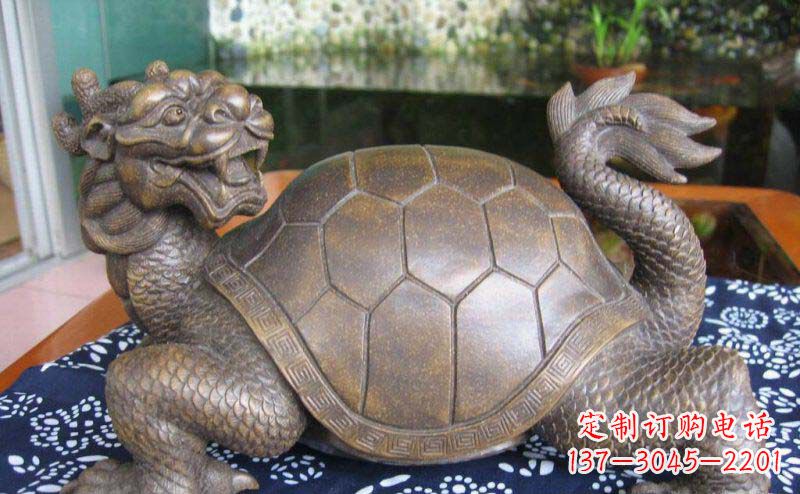 信阳龙龟古代神兽铜雕