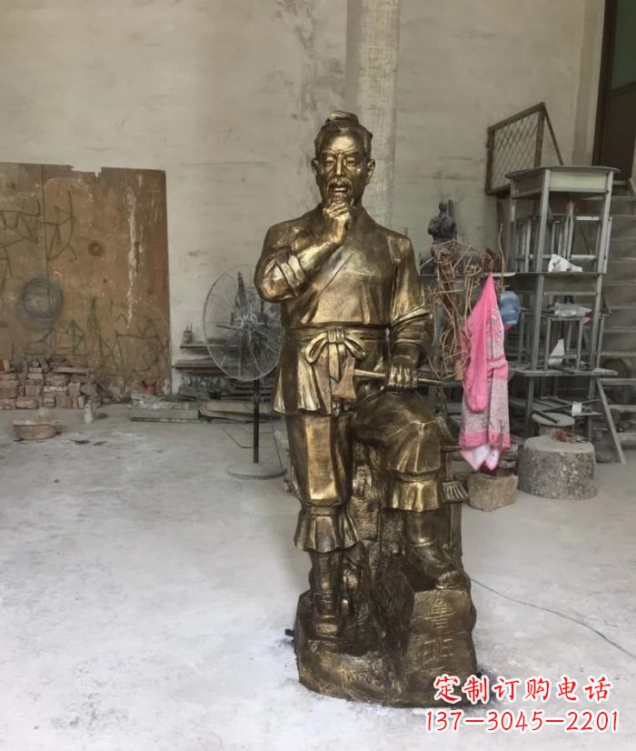信阳鲁班传世经典——铜雕塑