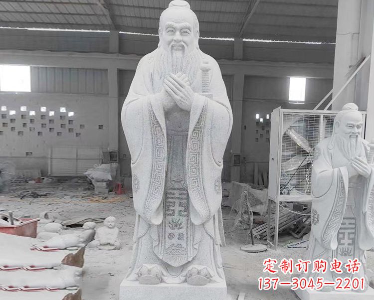 信阳精美的孔子雕像,精雕细琢,彰显文明之美