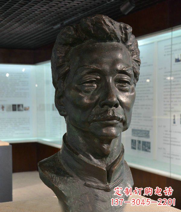 信阳鲁迅名人铜雕雕塑—传承文化,永久纪念