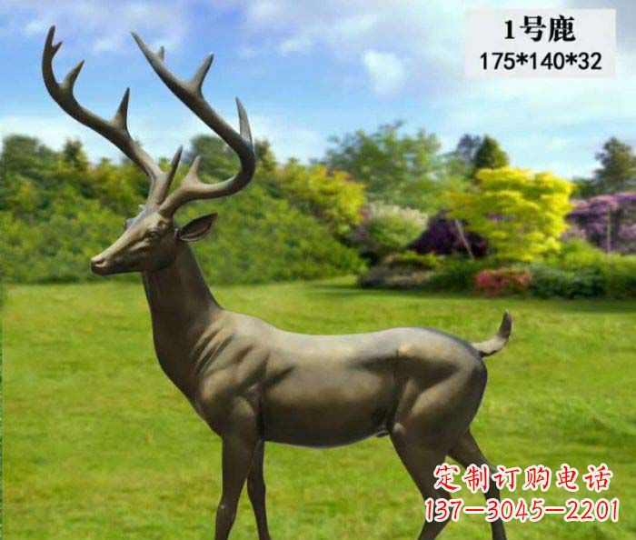 信阳鹿铜雕,尽显动物精髓