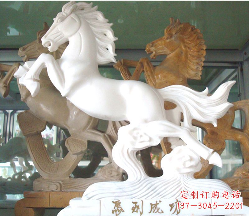 信阳精美马到成功景观石雕