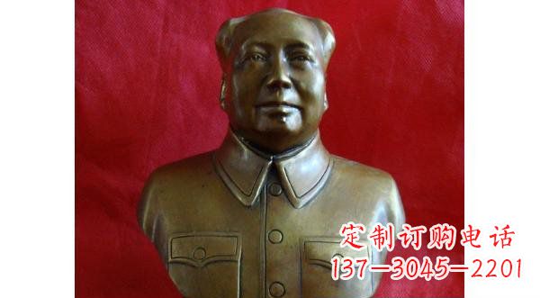 信阳毛主席伟人胸像铜雕,精美纳米工艺制作