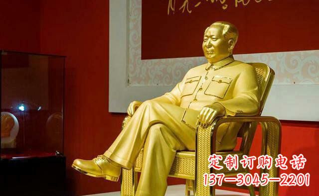 信阳雕刻毛主席偉人銅像,傳遞壹代領袖偉大革命精神