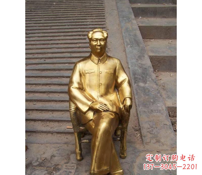 信阳毛泽东伟人铜雕纪念像