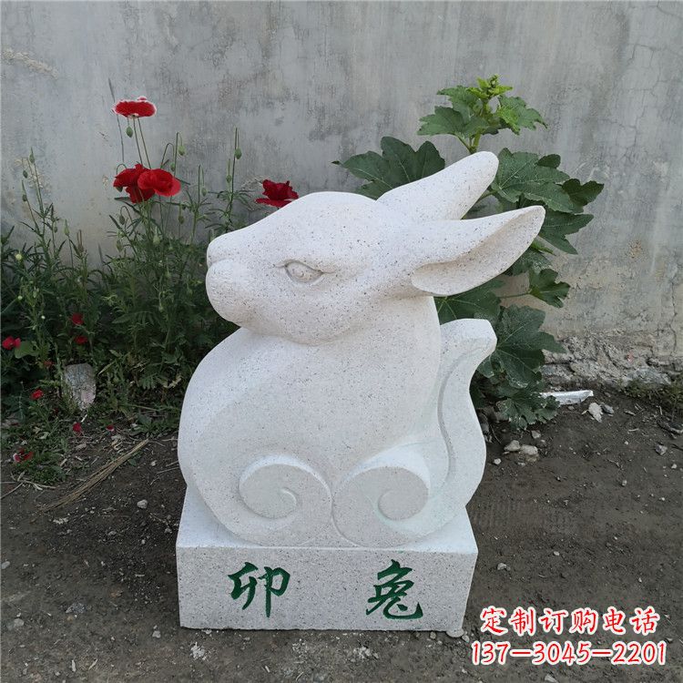 信阳时尚汉白玉动物雕塑