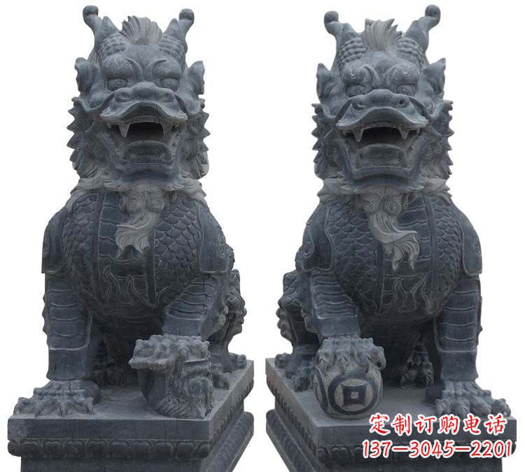 信阳传统文化精灵--石雕麒麟