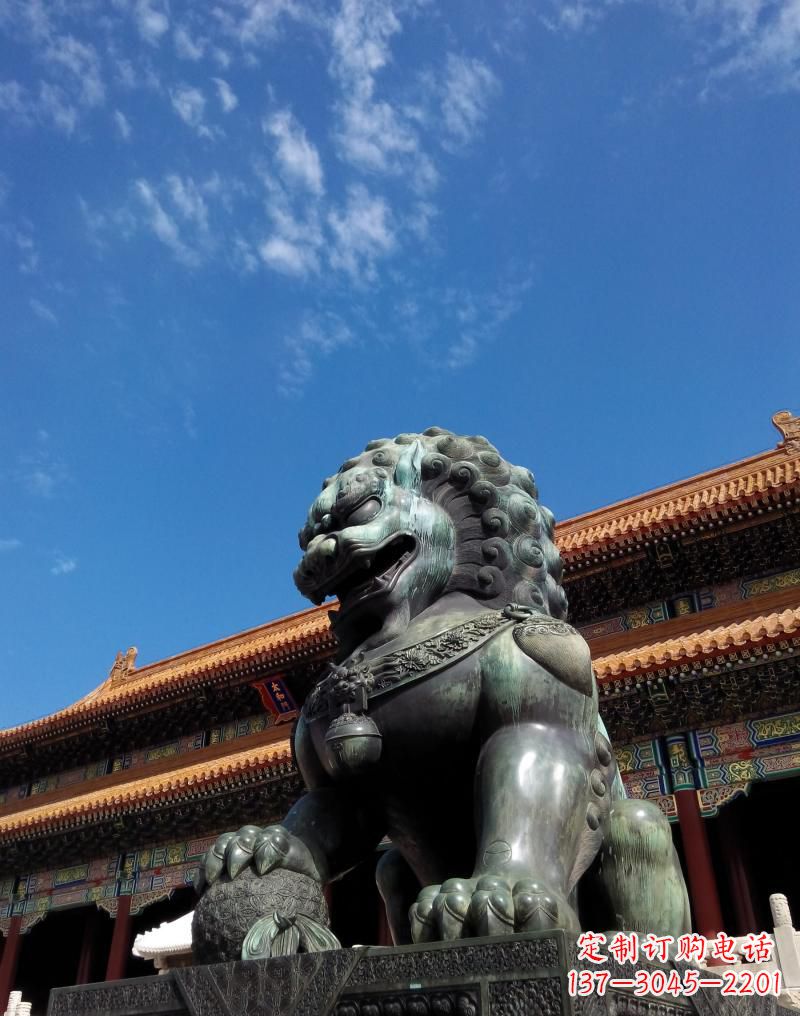 信阳铜雕狮子,传承古典文化