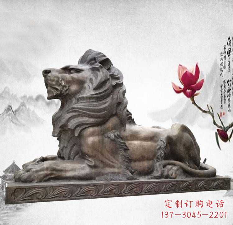 信阳经典西洋欧式铜雕狮子