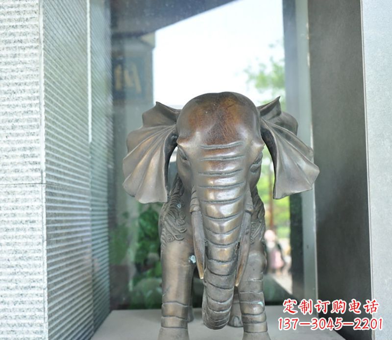 信阳艺术象征——门口镇宅大象铜雕