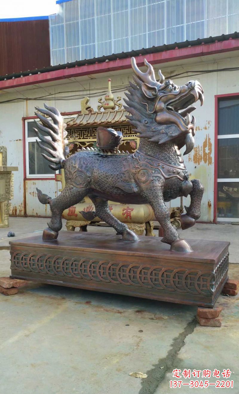 信阳精美雕刻,麒麟雕塑惊艳你的家