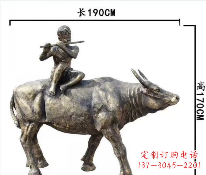 信阳完美的牧童铜雕,精雕细琢,定制之选
