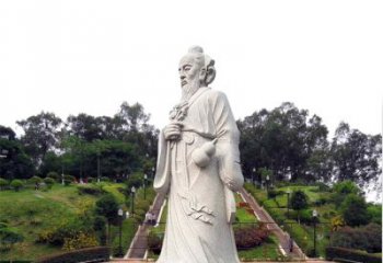 信阳张仲景石雕雕塑，精工细作，传承古代文化