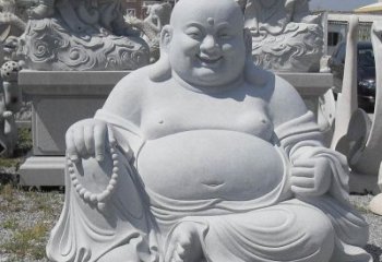 信阳精美高雅的汉白玉弥勒佛雕像