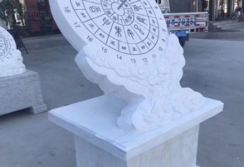 信阳中领雕塑：汉白玉日晷雕塑