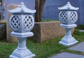 信阳花岗岩石灯笼雕塑——点缀家园，照亮晚宴