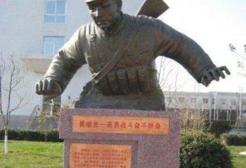信阳精美黄继光铜雕，品质保证