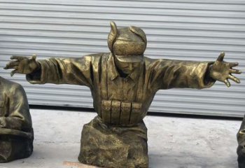 信阳黄继光铜雕是由中领雕塑定制的精致作品。中…