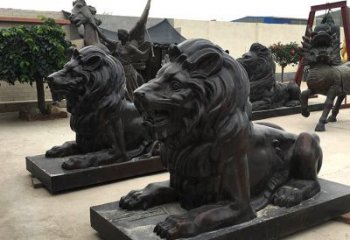 信阳汇丰手工铸铜狮子雕塑