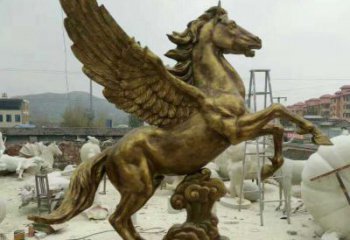 信阳祥云飞马铜雕，艺术品之美