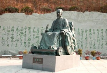 信阳享誉世界的诸葛亮铜雕景观雕塑