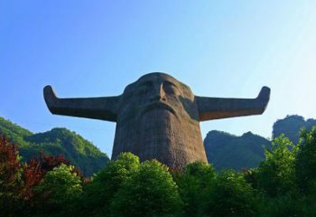 信阳中领雕塑：神农头像雕塑
