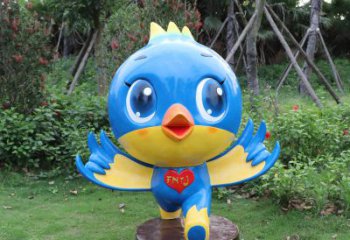 信阳蓝色梦幻，玻璃钢鸽子雕塑