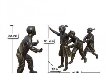 信阳中领雕塑：打造优雅老鹰捉小鸡儿童雕塑