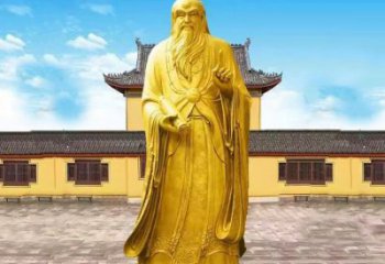 信阳中领雕塑老子骑牛石雕