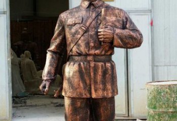 信阳雷锋铜雕，传承爱心精神