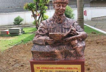 信阳中领雕塑推出尊贵的雷锋铜雕，以纪念传奇人…
