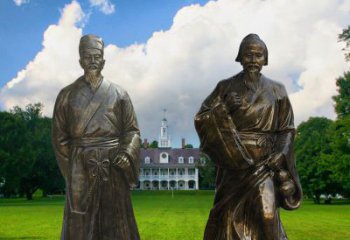 信阳传承古代名人——华佗雕塑