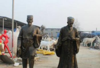 信阳复兴古艺，海归精品—李时珍铜雕