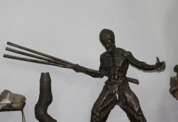 信阳海量李小龙铜雕尽显功夫之美