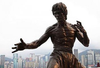 信阳李小龙铜雕，为您展现明星的精彩！