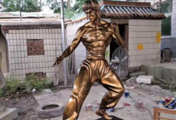 信阳传承经典，荣耀李小龙——中领雕塑李小龙人物铜雕